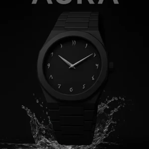 Sabararabic Black Minimalist Watch with Arabic Numerals Modern Wrist Watch Analog Watch - For Men 2109